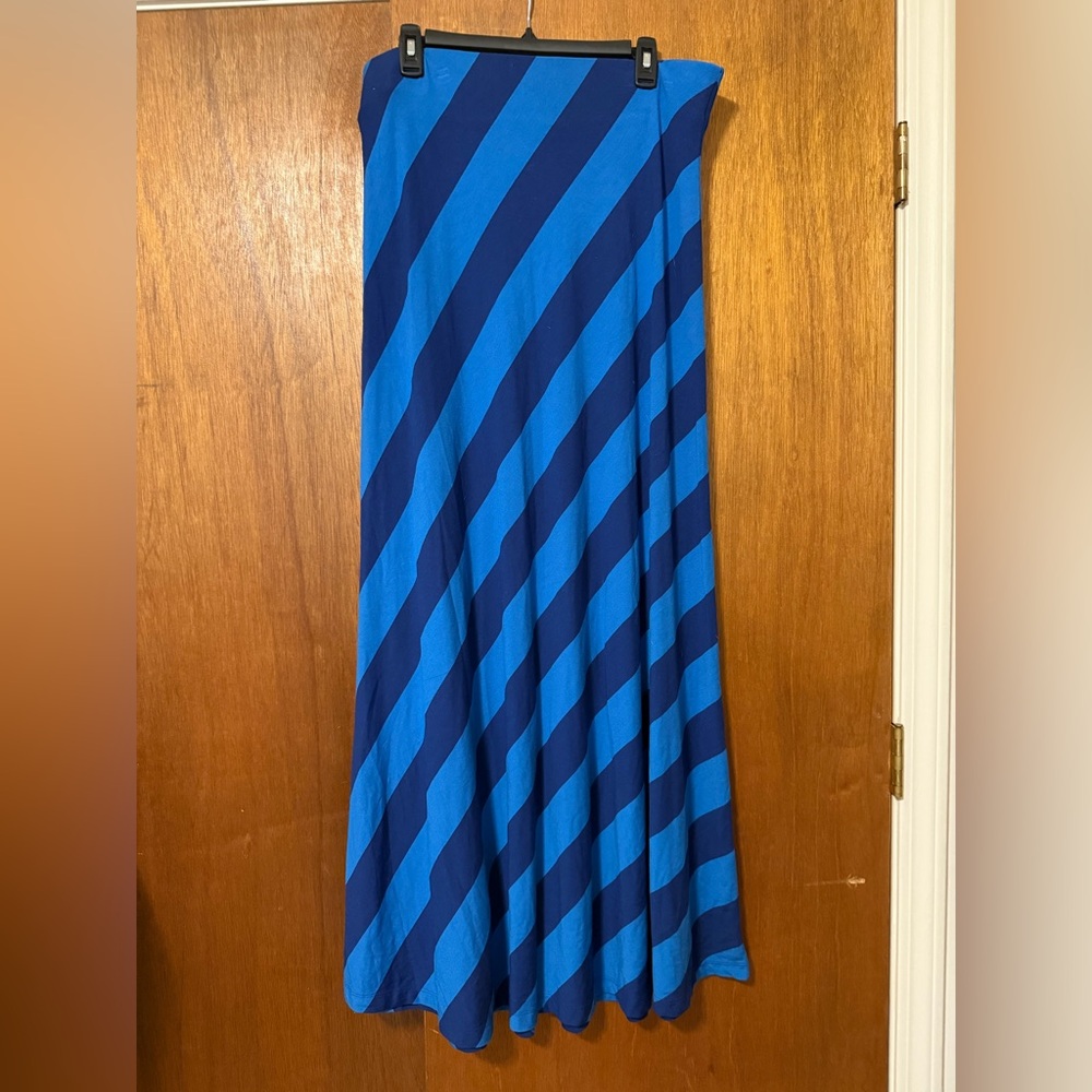 Ann Taylor Blue and Navy Maxi Skirt
